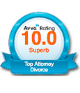 AVVO Rating 10.0 Superb Top Attorney Divorce