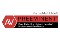 AV Preeminent Peer Rated for Highest Level Of Professional Excellence